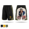 Alaska Army Recruiting Athletic Shorts With Pockets - 1