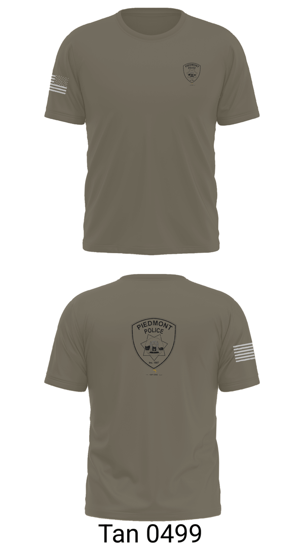 Old School Cotton Feel Shirt, Piedmont Police, Police, Teamtime, Team time, sublimation, custom sports apparel, team uniforms, spirit wear, spiritwear, sports uniforms, custom shirts, team store, custom team store, fundraiser sports, apparel fundraiser