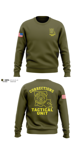 Crew Neck Sweatshirt, David Wade Correctional Center, Police, Teamtime, Team time, sublimation, custom sports apparel, team uniforms, spirit wear, spiritwear, sports uniforms, custom shirts, team store, custom team store, fundraiser sports, apparel fundraiser