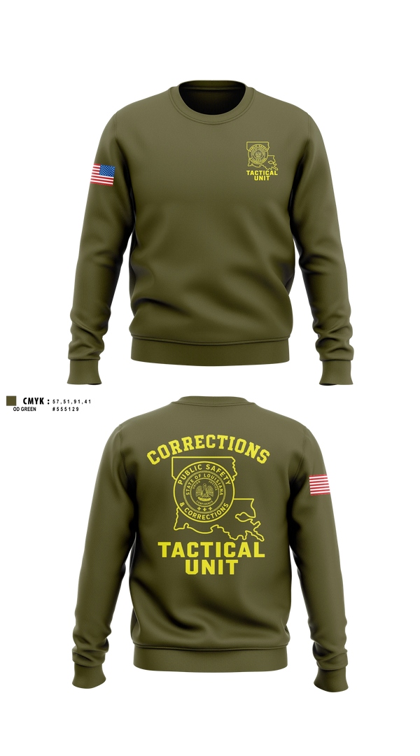 Crew Neck Sweatshirt, David Wade Correctional Center, Police, Teamtime, Team time, sublimation, custom sports apparel, team uniforms, spirit wear, spiritwear, sports uniforms, custom shirts, team store, custom team store, fundraiser sports, apparel fundraiser
