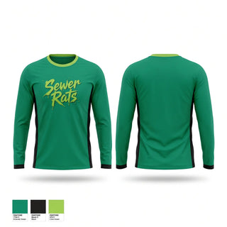 Long Sleeve Performance Shirt, Sewer Rats, Men's Soccer, Teamtime, Team time, sublimation, custom sports apparel, team uniforms, spirit wear, spiritwear, sports uniforms, custom shirts, team store, custom team store, fundraiser sports, apparel fundraiser