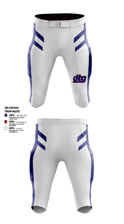 Downtown Giants Youth Football & Basketball 68980247 Integrated Football Pants - 7
