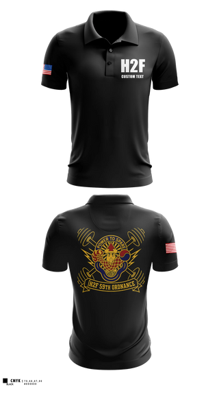 Short Sleeve Performance Polo, 59th ORD BDE, Army, Teamtime, Team time, sublimation, custom sports apparel, team uniforms, spirit wear, spiritwear, sports uniforms, custom shirts, team store, custom team store, fundraiser sports, apparel fundraiser