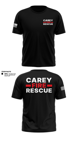 Short Sleeve Performance Shirt, Carey Rural Fire & Rescue, Fire Department, Teamtime, Team time, sublimation, custom sports apparel, team uniforms, spirit wear, spiritwear, sports uniforms, custom shirts, team store, custom team store, fundraiser sports, apparel fundraiser