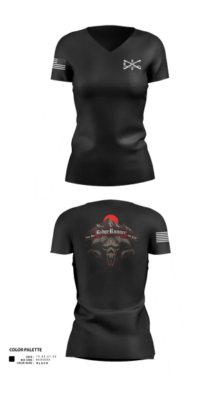 Womens Short Sleeve Vneck Shirt, 1st Platoon / B CO / 2-5 CAV, Army, Teamtime, Team time, sublimation, custom sports apparel, team uniforms, spirit wear, spiritwear, sports uniforms, custom shirts, team store, custom team store, fundraiser sports, apparel fundraiser