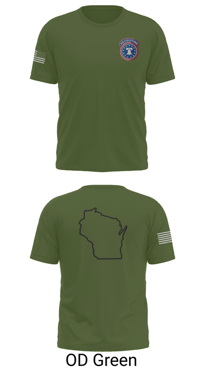 Waukesha recruiting station 70828393 Old School Cotton Feel Shirt - 50