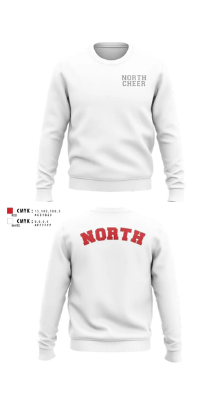 Crew Neck Sweatshirt, North Attleborough High School Cheer, Cheer, Teamtime, Team time, sublimation, custom sports apparel, team uniforms, spirit wear, spiritwear, sports uniforms, custom shirts, team store, custom team store, fundraiser sports, apparel fundraiser