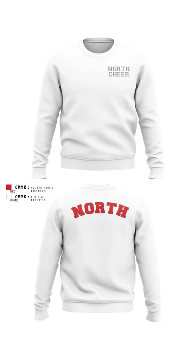 North Attleborough High School Cheer 88392583 Crew Neck Sweatshirt - 11