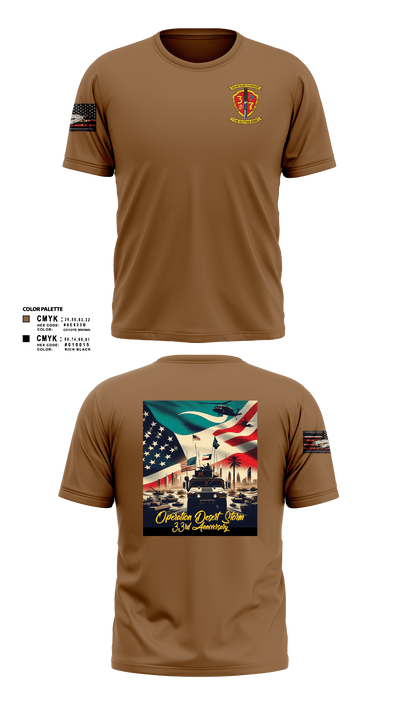 3/7 India Co. Wpns Plt 50459074 Short Sleeve Performance Shirt - 101
