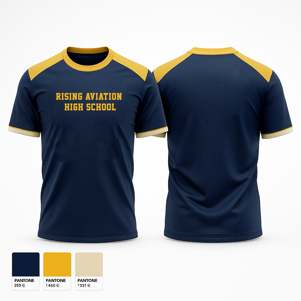 Short Sleeve Performance Shirt, Rising Aviation High School, Spirit Store, Teamtime, Team time, sublimation, custom sports apparel, team uniforms, spirit wear, spiritwear, sports uniforms, custom shirts, team store, custom team store, fundraiser sports, apparel fundraiser