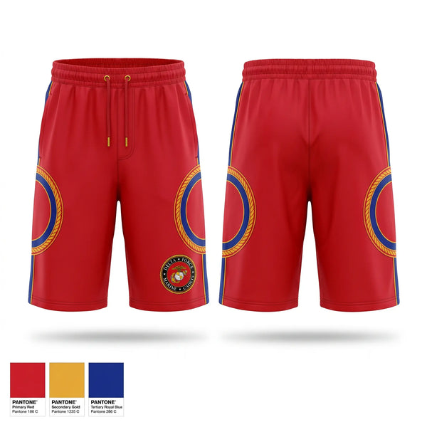 Athletic Shorts With Pockets, DELTA FORCE MARINE CADETS, Marines, Teamtime, Team time, sublimation, custom sports apparel, team uniforms, spirit wear, spiritwear, sports uniforms, custom shirts, team store, custom team store, fundraiser sports, apparel fundraiser