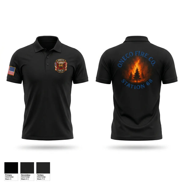 Short Sleeve Performance Polo, Oneco Fire Co., Fire Department, Teamtime, Team time, sublimation, custom sports apparel, team uniforms, spirit wear, spiritwear, sports uniforms, custom shirts, team store, custom team store, fundraiser sports, apparel fundraiser