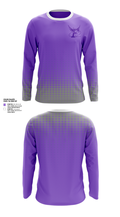 The Charlotte Flights 53419611 Long Sleeve Performance Shirt 4