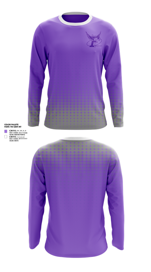 Long Sleeve Performance Shirt, The Charlotte Flights, Track & Field, Teamtime, Team time, sublimation, custom sports apparel, team uniforms, spirit wear, spiritwear, sports uniforms, custom shirts, team store, custom team store, fundraiser sports, apparel fundraiser