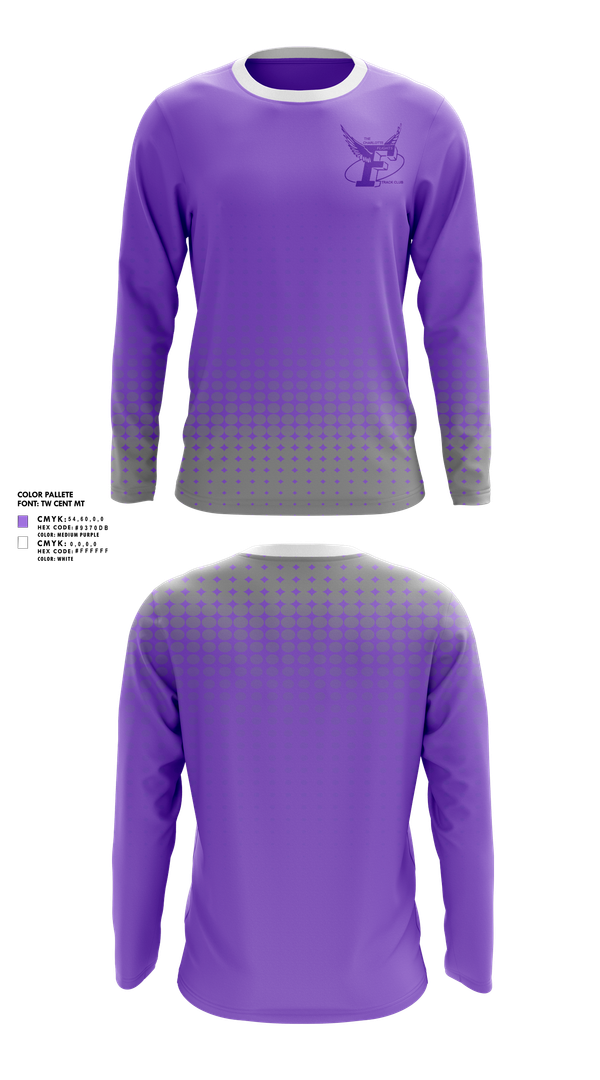 Long Sleeve Performance Shirt, The Charlotte Flights, Track & Field, Teamtime, Team time, sublimation, custom sports apparel, team uniforms, spirit wear, spiritwear, sports uniforms, custom shirts, team store, custom team store, fundraiser sports, apparel fundraiser