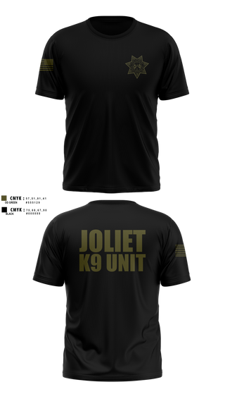 Short Sleeve Performance Shirt, Joliet Police K-9 Unit, Police, Teamtime, Team time, sublimation, custom sports apparel, team uniforms, spirit wear, spiritwear, sports uniforms, custom shirts, team store, custom team store, fundraiser sports, apparel fundraiser