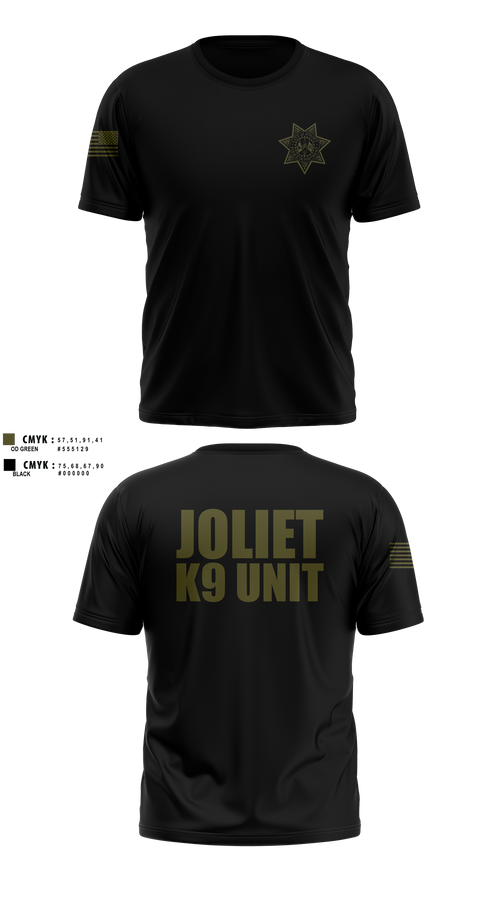 Short Sleeve Performance Shirt, Joliet Police K-9 Unit, Police, Teamtime, Team time, sublimation, custom sports apparel, team uniforms, spirit wear, spiritwear, sports uniforms, custom shirts, team store, custom team store, fundraiser sports, apparel fundraiser