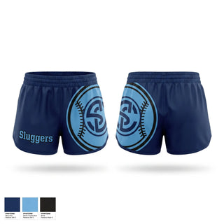 Womens Shorts, Sluggers, Baseball, Teamtime, Team time, sublimation, custom sports apparel, team uniforms, spirit wear, spiritwear, sports uniforms, custom shirts, team store, custom team store, fundraiser sports, apparel fundraiser
