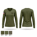 Rochester-Olmsted County SWAT Women's Long Sleeve V-neck Shirt - 1