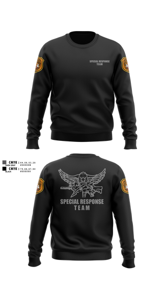 Crew Neck Sweatshirt, Special Response Team, Police, Teamtime, Team time, sublimation, custom sports apparel, team uniforms, spirit wear, spiritwear, sports uniforms, custom shirts, team store, custom team store, fundraiser sports, apparel fundraiser