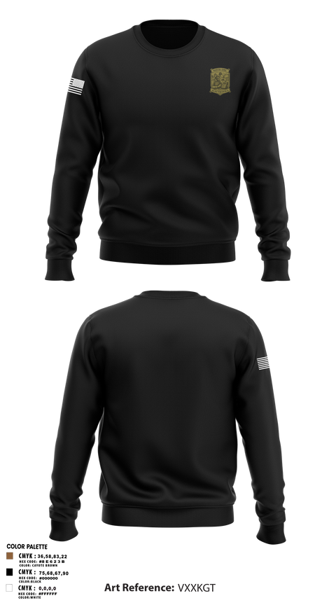 Crew Neck Sweatshirt, 665th SMC, Army, Teamtime, Team time, sublimation, custom sports apparel, team uniforms, spirit wear, spiritwear, sports uniforms, custom shirts, team store, custom team store, fundraiser sports, apparel fundraiser