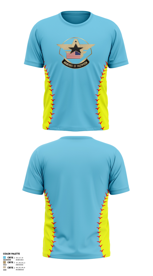 Short Sleeve Performance Shirt, Aviators of Fastpitch, Softball, Teamtime, Team time, sublimation, custom sports apparel, team uniforms, spirit wear, spiritwear, sports uniforms, custom shirts, team store, custom team store, fundraiser sports, apparel fundraiser