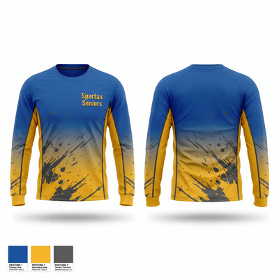 Spartan Seniors 5425800 Long Sleeve Performance Shirt 1