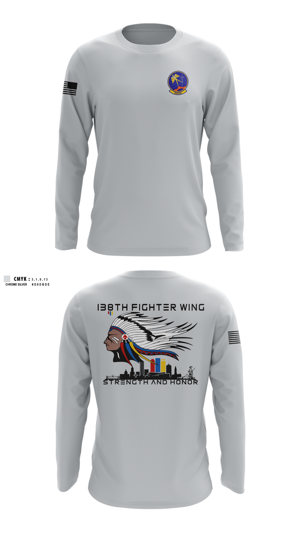 Long Sleeve Performance Shirt, 219th Engineering Installations Squdron219th Engineering Installations Squdron, National Guard, Teamtime, Team time, sublimation, custom sports apparel, team uniforms, spirit wear, spiritwear, sports uniforms, custom shirts, team store, custom team store, fundraiser sports, apparel fundraiser