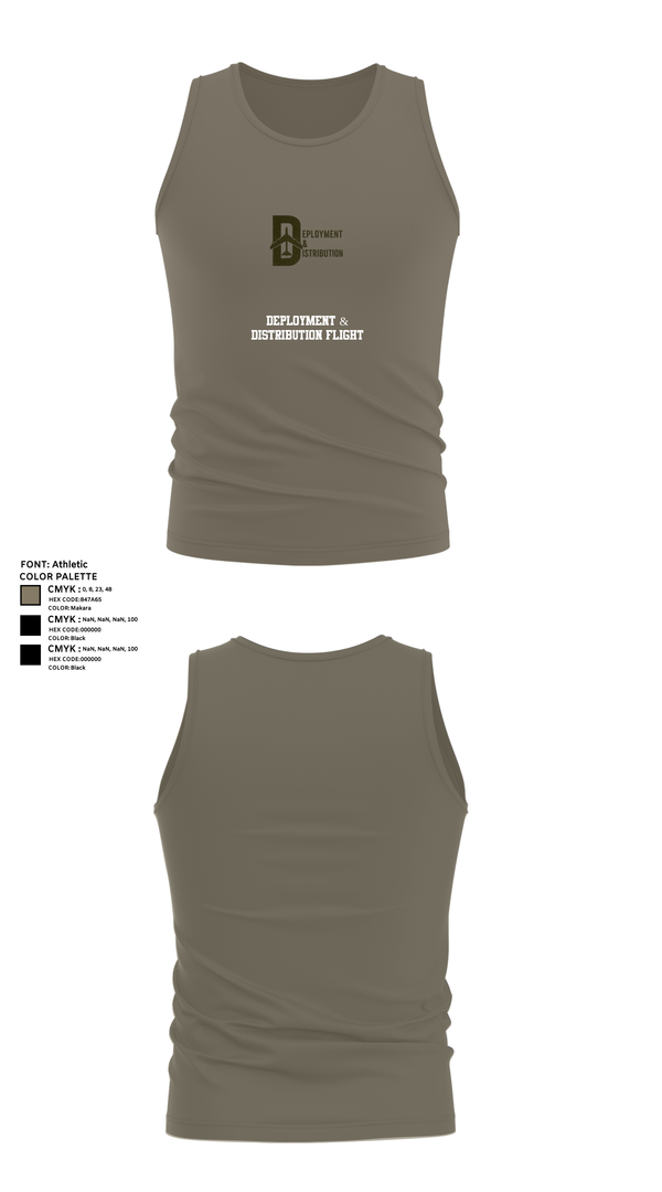 Tank Top, Deployment & Distribution Flight, , Teamtime, Team time, sublimation, custom sports apparel, team uniforms, spirit wear, spiritwear, sports uniforms, custom shirts, team store, custom team store, fundraiser sports, apparel fundraiser