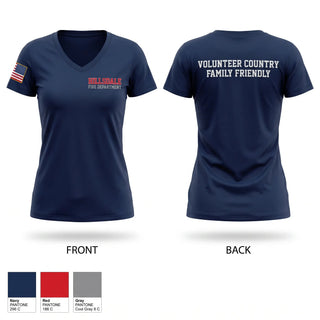 Womens Short Sleeve Vneck Shirt, Hillsdale fire department, Fire Department, Teamtime, Team time, sublimation, custom sports apparel, team uniforms, spirit wear, spiritwear, sports uniforms, custom shirts, team store, custom team store, fundraiser sports, apparel fundraiser