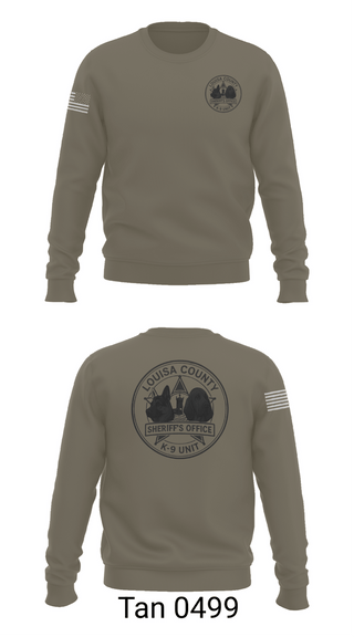 Crew Neck Sweatshirt, Louisa County Sheriff’s Office, Police, Teamtime, Team time, sublimation, custom sports apparel, team uniforms, spirit wear, spiritwear, sports uniforms, custom shirts, team store, custom team store, fundraiser sports, apparel fundraiser