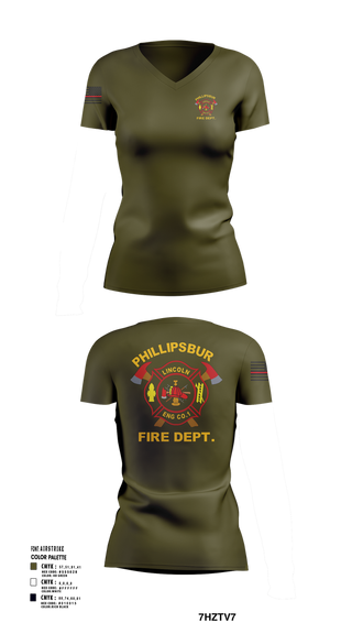Womens Short Sleeve Vneck Shirt, PHILLIPSBURG FIRE DEPARTMENT, , Teamtime, Team time, sublimation, custom sports apparel, team uniforms, spirit wear, spiritwear, sports uniforms, custom shirts, team store, custom team store, fundraiser sports, apparel fundraiser