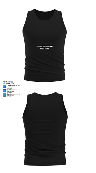 Tank Top, JD Construction and Associates, , Teamtime, Team time, sublimation, custom sports apparel, team uniforms, spirit wear, spiritwear, sports uniforms, custom shirts, team store, custom team store, fundraiser sports, apparel fundraiser