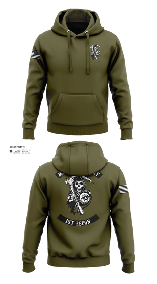 Hoodie, 1st Recon, , Teamtime, Team time, sublimation, custom sports apparel, team uniforms, spirit wear, spiritwear, sports uniforms, custom shirts, team store, custom team store, fundraiser sports, apparel fundraiser