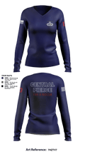 Central Pierce Hazmat 51368601 Women's Long Sleeve V-neck Shirt - 6
