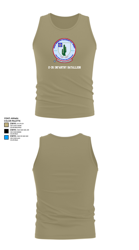 Tank Top, 2-35 Infantry Batallion, , Teamtime, Team time, sublimation, custom sports apparel, team uniforms, spirit wear, spiritwear, sports uniforms, custom shirts, team store, custom team store, fundraiser sports, apparel fundraiser