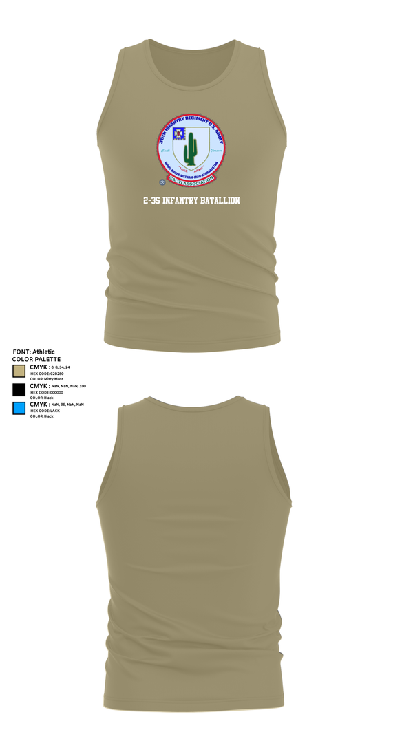 Tank Top, 2-35 Infantry Batallion, , Teamtime, Team time, sublimation, custom sports apparel, team uniforms, spirit wear, spiritwear, sports uniforms, custom shirts, team store, custom team store, fundraiser sports, apparel fundraiser