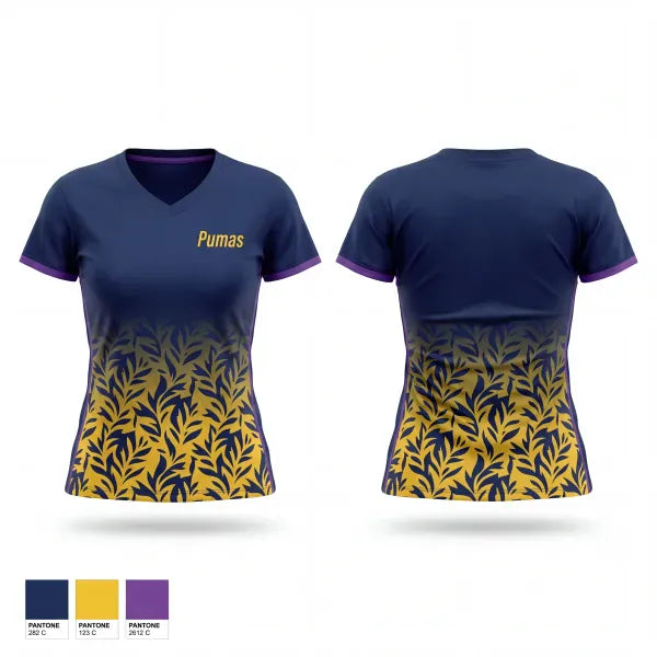 Womens Short Sleeve Vneck Shirt, Pumas, Baseball, Teamtime, Team time, sublimation, custom sports apparel, team uniforms, spirit wear, spiritwear, sports uniforms, custom shirts, team store, custom team store, fundraiser sports, apparel fundraiser