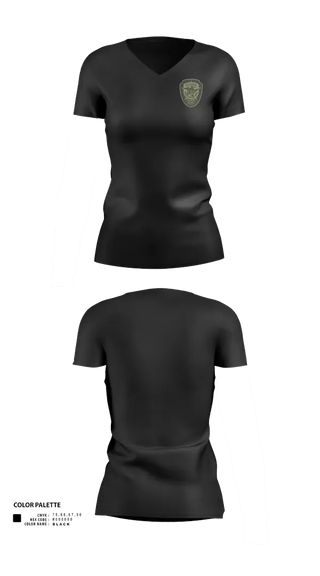 Womens Short Sleeve Vneck Shirt, Hudson NH Police Department, Police, Teamtime, Team time, sublimation, custom sports apparel, team uniforms, spirit wear, spiritwear, sports uniforms, custom shirts, team store, custom team store, fundraiser sports, apparel fundraiser
