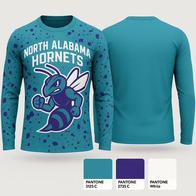 North Alabama Hornets 57686673 Long Sleeve Performance Shirt 1