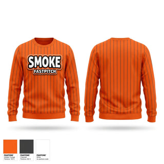Crew Neck Sweatshirt, SMOKE FASTPITCH, Softball, Teamtime, Team time, sublimation, custom sports apparel, team uniforms, spirit wear, spiritwear, sports uniforms, custom shirts, team store, custom team store, fundraiser sports, apparel fundraiser