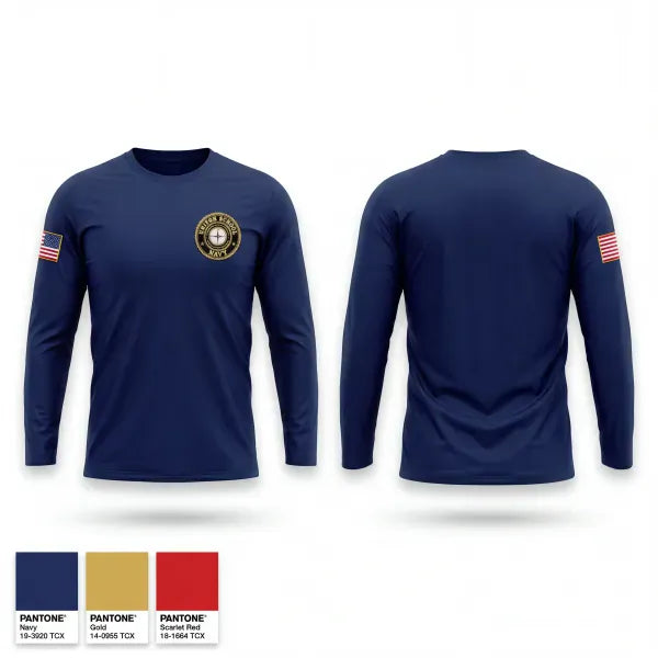 Long Sleeve Performance Shirt, PHS NJROTC, Navy, Teamtime, Team time, sublimation, custom sports apparel, team uniforms, spirit wear, spiritwear, sports uniforms, custom shirts, team store, custom team store, fundraiser sports, apparel fundraiser