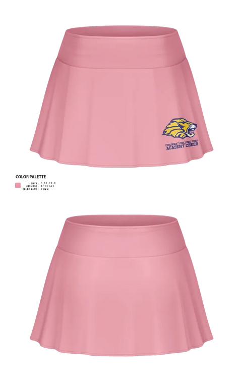 Skort, Cincinnati College Prep Academy Cheer, Cheer, Teamtime, Team time, sublimation, custom sports apparel, team uniforms, spirit wear, spiritwear, sports uniforms, custom shirts, team store, custom team store, fundraiser sports, apparel fundraiser