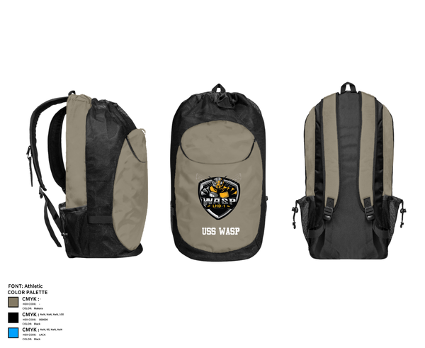 Gear Bag, USS WASP, , Teamtime, Team time, sublimation, custom sports apparel, team uniforms, spirit wear, spiritwear, sports uniforms, custom shirts, team store, custom team store, fundraiser sports, apparel fundraiser