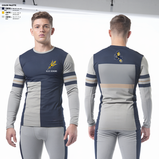 Long Sleeve Performance Shirt, Blue Demons, , Teamtime, Team time, sublimation, custom sports apparel, team uniforms, spirit wear, spiritwear, sports uniforms, custom shirts, team store, custom team store, fundraiser sports, apparel fundraiser
