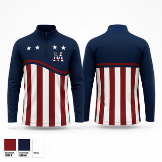 Quarter Zip Jacket, Veterans Memorial Eagles, Baseball, Teamtime, Team time, sublimation, custom sports apparel, team uniforms, spirit wear, spiritwear, sports uniforms, custom shirts, team store, custom team store, fundraiser sports, apparel fundraiser