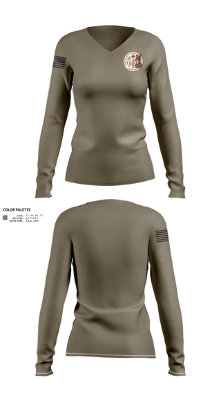 Womens Long Sleeve Vneck Shirt, Tripler Kilape, , Teamtime, Team time, sublimation, custom sports apparel, team uniforms, spirit wear, spiritwear, sports uniforms, custom shirts, team store, custom team store, fundraiser sports, apparel fundraiser