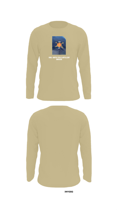 HHB, 428th Field Artillery Brigade 81466610 Long Sleeve Performance Shirt 92