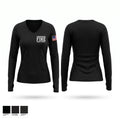 Swansboro Fire Department Women's Long Sleeve V-neck Shirt - 1