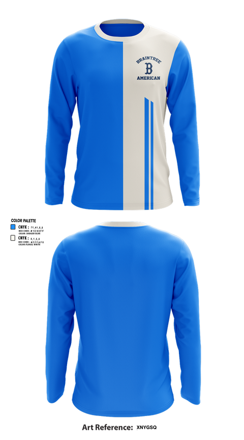 Long Sleeve Performance Shirt, Braintree American, Baseball, Teamtime, Team time, sublimation, custom sports apparel, team uniforms, spirit wear, spiritwear, sports uniforms, custom shirts, team store, custom team store, fundraiser sports, apparel fundraiser